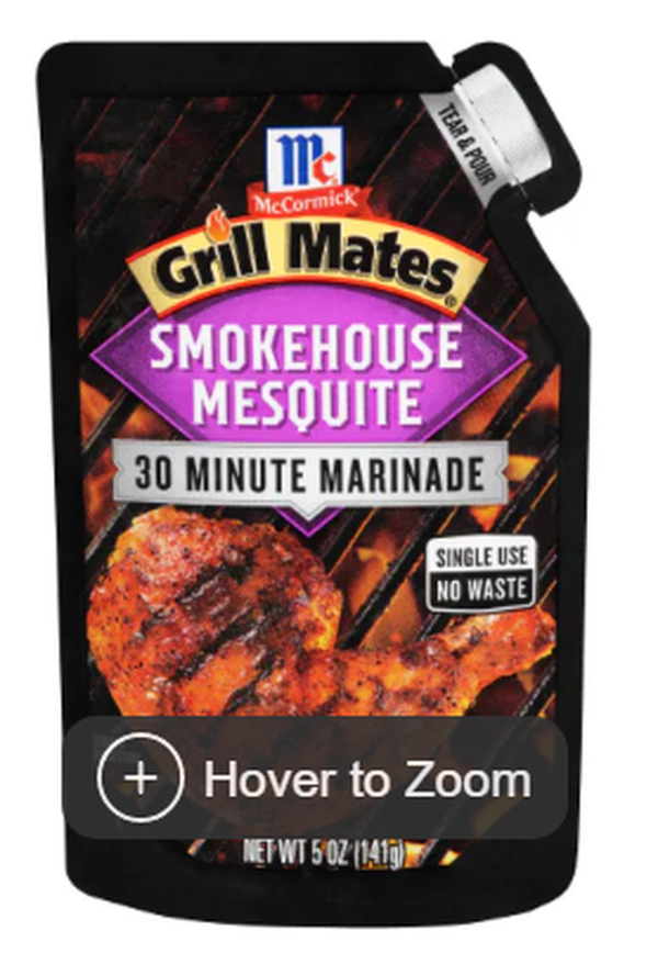 McCormick Grill Mates Smokehouse Mesquite 30 Minute Marinade - Food ...