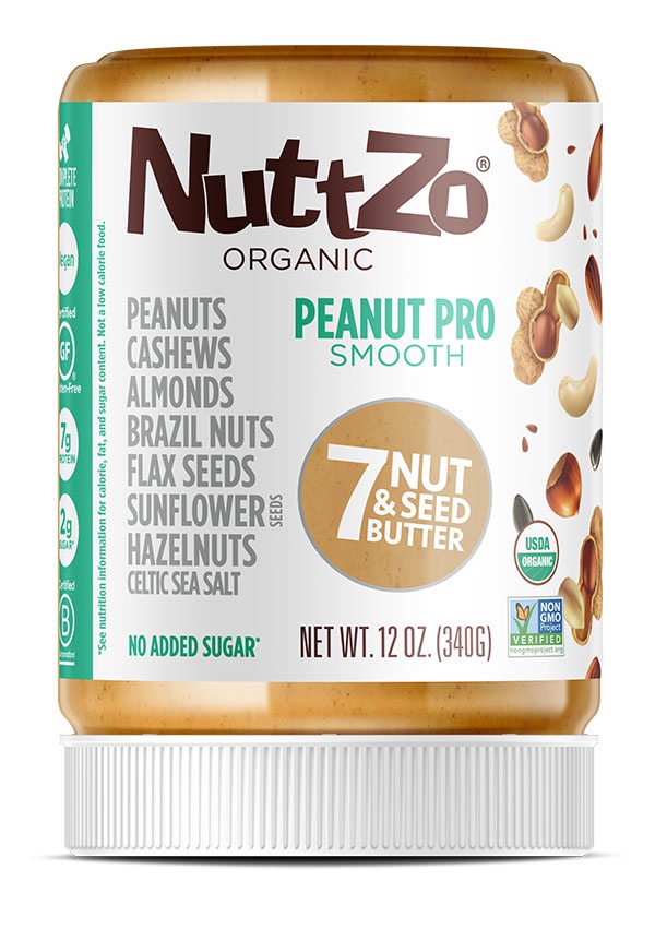 NuttZo Organic 7 Nut & Seed Butter - Peanut Pro Smooth - Food Library ...