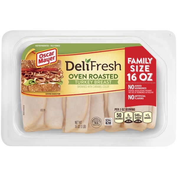 Oscar Mayer Deli Fresh Oven Roasted Turkey Breast - Food Library ...