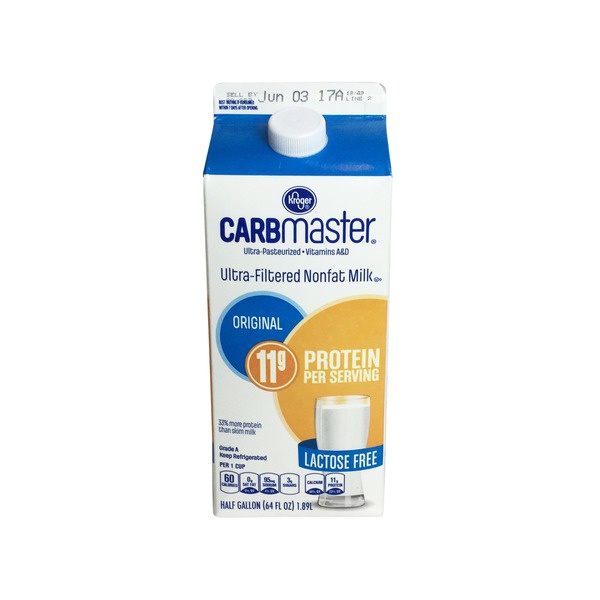 Milk, Kroger CARBmaster Nonfat Milk - Food Library - Shibboleth!