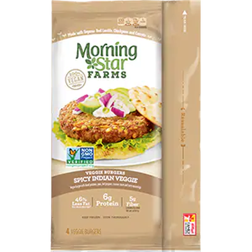 MorningStar Farms Veggie Burgers - Spicy Indian Veggie Burger - Food ...