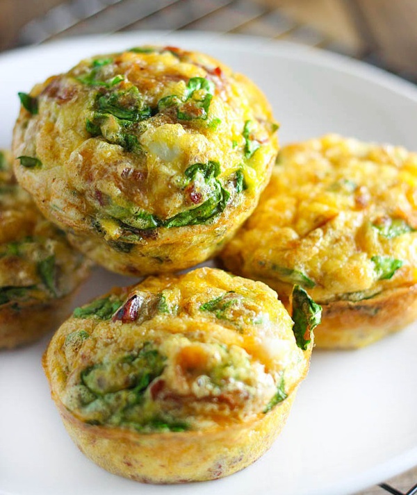 Bacon, Egg, & Spinach Breakfast Muffins - Recipe Library - Shibboleth!