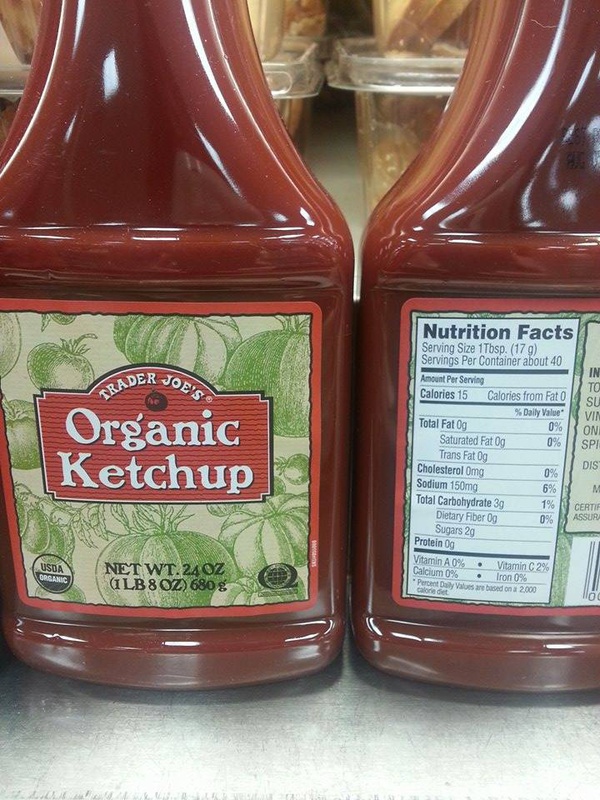 Trader Joe's Organic Ketchup Food Library Shibboleth!