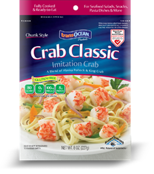 Trans Ocean Crab Classic Imitation Crab - Food Library - Shibboleth