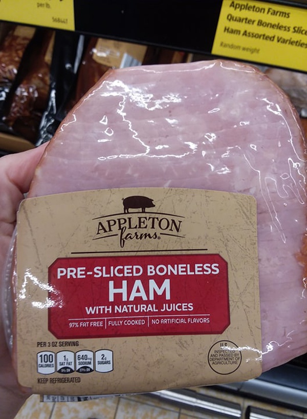 Appleton Farms Pre-sliced Boneless Ham - Food Library - Shibboleth!