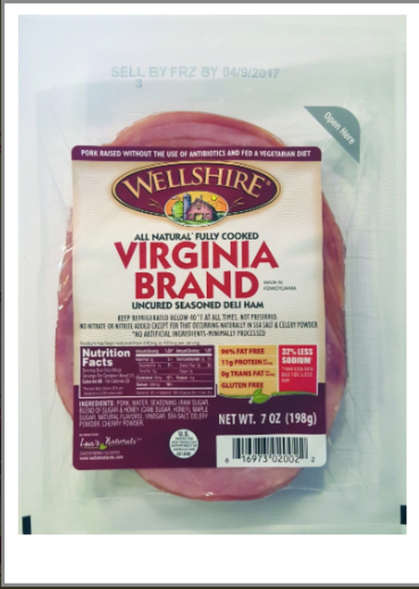 Wellshire All Natural Fully Cooked Virginia Brand Uncured Seasoned Deli