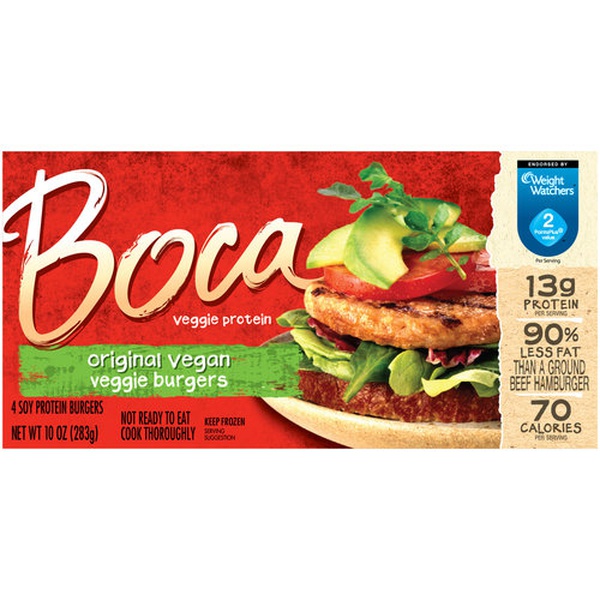 Boca Original Vegan Burger - Food Library - Shibboleth