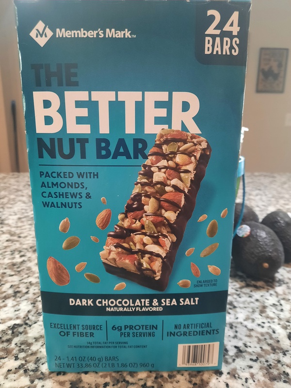 Member's Mark The Better Nut Bar - Dark Chocolate & Sea Salt - Food ...