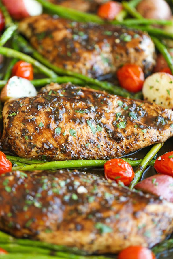 Balsamic Chicken with Green Beans - Recipe Library ...