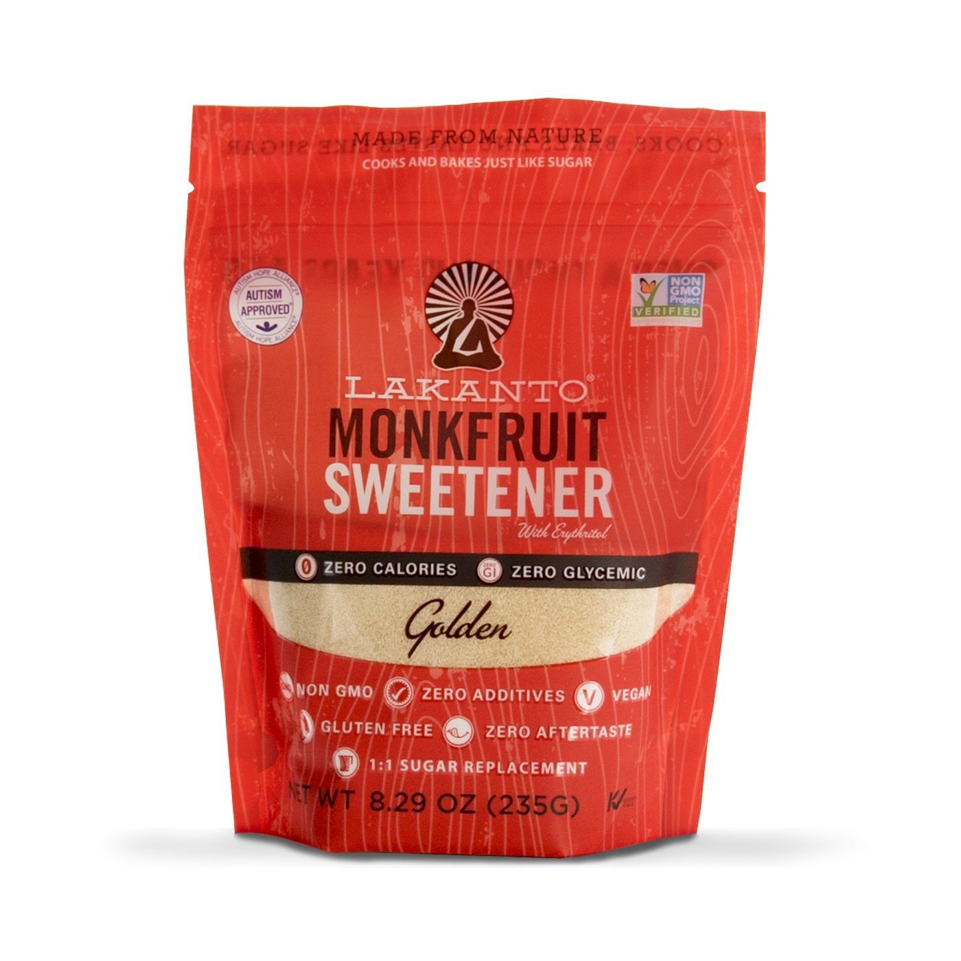 Lakanto Monkfruit Sweetener with Erythritol - Golden (Brown Sugar ...