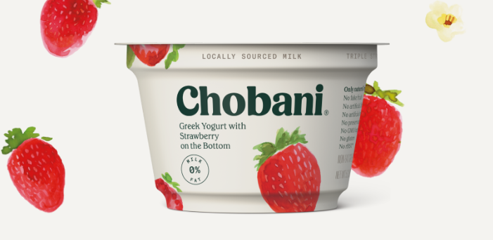 Chobani Greek Yogurt With Fruit On Bottom (any Fruit Flavor) - Food 