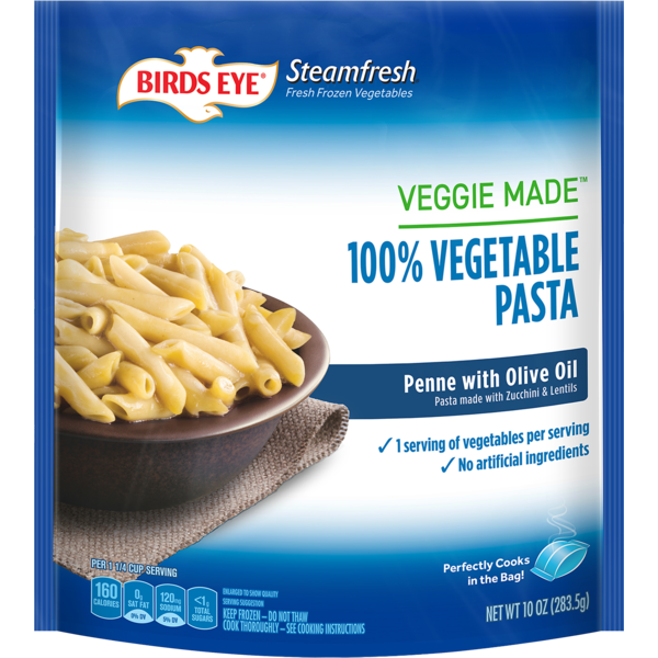 Birds Eye Steamfresh Veggie Made 100 Vegetable Pasta Penne Rotini Or Spaghetti Style With 